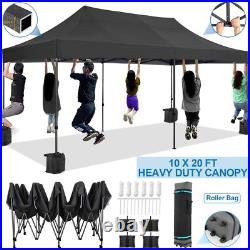 10'x20' Heavy Duty Pop up Canopy Tent Waterproof Outdoor Wedding Party Gazebo