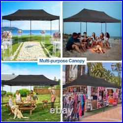 10'x20' Heavy Duty Pop up Canopy Tent Waterproof Outdoor Wedding Party Gazebo