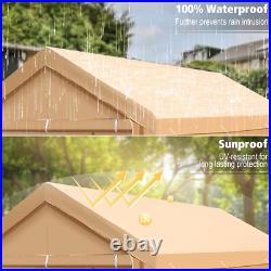 10'x20' Outdoor Carport Canopy Heavy Duty Carport Portable Boat Shelter Car Tent