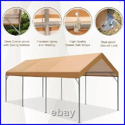 10'x20' Outdoor Carport Canopy Heavy Duty Carport Portable Boat Shelter Car Tent