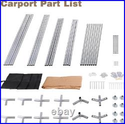 10'x20' Outdoor Carport Canopy Heavy Duty Carport Portable Boat Shelter Car Tent