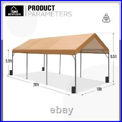 10'x20' Outdoor Carport Canopy Heavy Duty Carport Portable Boat Shelter Car Tent