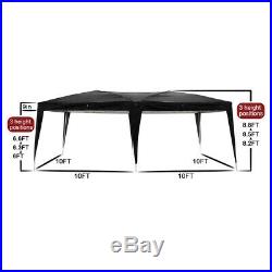 10'x20' Outdoor EZ POP UP Party Tent Patio Gazebo Canopy Wedding with Side Wall