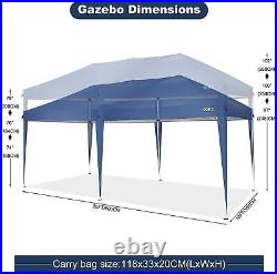 10'x20' Outdoor Pop Up Canopy Commercial Waterproof Gazebo Instant Tent Wedding