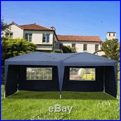 10'x20' POP UP Canopy Tent Outdoor Gazebo Wedding Party Shelter With Bag 4 Walls