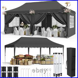 10'x20' Pop UP Wedding Party Tent Waterproof Gazebo Canopy Heavy Duty Outdoor
