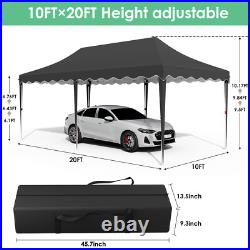 10'x20' Pop UP Wedding Party Tent Waterproof Gazebo Canopy Heavy Duty Outdoor