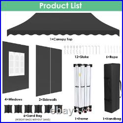 10'x20' Pop UP Wedding Party Tent Waterproof Gazebo Canopy Heavy Duty Outdoor