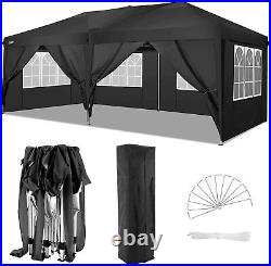 10'x20' Pop Up Canopy Folding Gazebo Heavy Duty Outdoor Party Tent 6 Sides WithBag