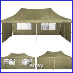 10'x20' Pop Up Canopy Heavy Duty Commercial Instant Tent Waterproof Party Gazebo