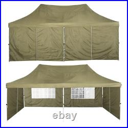 10'x20' Pop Up Canopy Heavy Duty Commercial Instant Tent Waterproof Party Gazebo