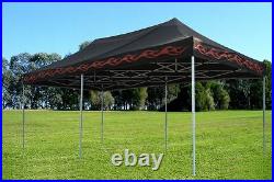 10'x20' Pop Up Canopy Party Tent EZ Black Flame F Model Upgraded Frame