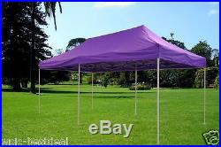 10'x20' Pop Up Canopy Party Tent EZ Purple F Model Upgraded Frame