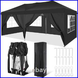 10'x20' Pop Up Canopy Tent Commercial Vender Gazebo Waterproof Sun Shade Shelter