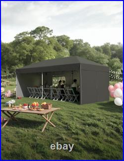 10'x20' Pop Up Canopy Tent Outdoor Party Tent Waterproof Commercial Event Gazebo