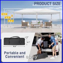 10'x20' Pop Up Canopy Tent Portable Instant Gazebo Party Tent with Carry Bag