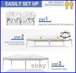 10'x20' Pop Up Canopy Tent Portable Instant Gazebo Party Tent with Carry Bag