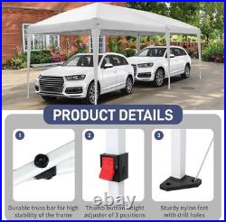 10'x20' Pop Up Canopy Tent Portable Instant Gazebo Party Tent with Carry Bag