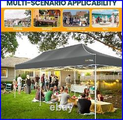 10'x20' Pop Up Canopy Tent with 8 Sidewalls Outdoor Commercial Instant Gazebo