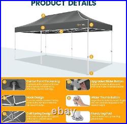 10'x20' Pop Up Canopy Tent with 8 Sidewalls Outdoor Commercial Instant Gazebo