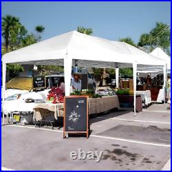 10'x20' Pop Up Canopy Tent with6 Sidewalls, Instant Shade for Party Beach White