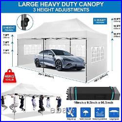 10'x20' Pop Up Canopy Wedding Commercial Heavy Duty Party Tent Gazebo Sidewalls