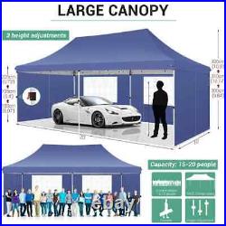 10'x20' Pop Up Canopy Wedding Commercial Heavy Duty Party Tent Gazebo+ Sidewalls