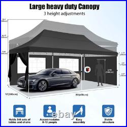 10'x20' Pop Up Canopy Wedding Commercial Heavy Duty Party Tent Gazebo Sidewalls