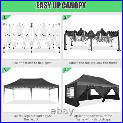 10'x20' Pop Up Canopy Wedding Commercial Heavy Duty Party Tent Gazebo Sidewalls