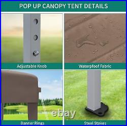10'x20' Pop Up Gazebo Canopy Commercial Patio Tent Instant Sheleter with Sidewall