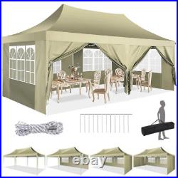 10'x20' Pop up Canopy Heavy Duty Party Tent Outdoor Waterproof Commercial Gazebo 10'x20' Pop up Canopy Heavy Duty Party Tent Outdoor Waterproof Commercial Gazebo