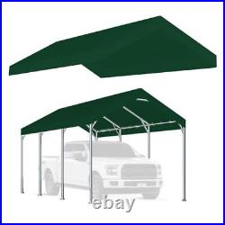 10'x20' Upgraded Carport Replacement Top Canopy Cover for Car 10x20 Green