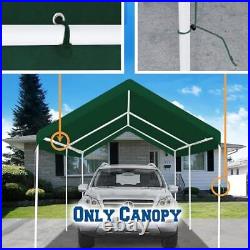 10'x20' Upgraded Carport Replacement Top Canopy Cover for Car 10x20 Green