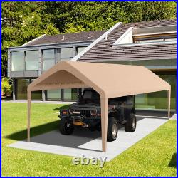 10'x20' Waterproof Carport Canopy Cover with UV Protection Light Brown