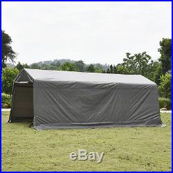 10'x20'x8' FT Logic Tent Storage Shed Shelter Car Garage Carport Canopy Steel