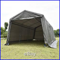 10'x20'x8' FT Storage Shed Logic Tent Shelter Car Garage Steel Carport Canopy