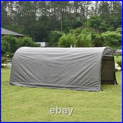 10 x20x8 ft Outdoor Heavy Duty Gray Carport Portable Garage Storage Shed Canopy