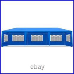 10'x30' Blue Waterproof Party Tent with8 Removable Sidewalls for Wedding Outdoor
