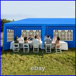 10'x30' Blue Waterproof Party Tent with8 Removable Sidewalls for Wedding Outdoor
