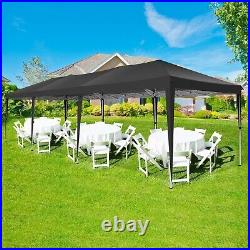 10'x30' Canopy Pop up Party Tent Outdoor Event Instant Shelter Tent Gazebo Black