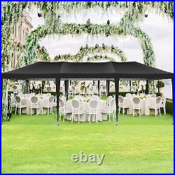 10'x30' Canopy Pop up Party Tent Outdoor Event Instant Shelter Tent Gazebo Black