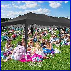 10'x30' Canopy Pop up Party Tent Outdoor Event Instant Shelter Tent Gazebo Black