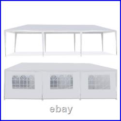 10'x30' Gazebo Canopy Wedding Party Tent Events 8 Removable Walls White Outdoor