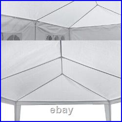 10'x30' Gazebo Canopy Wedding Party Tent Events 8 Removable Walls White Outdoor