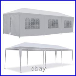 10'x30' Gazebo Canopy Wedding Party Tent Events 8 Removable Walls White Outdoor