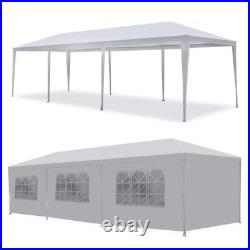 10'x30' Gazebo Canopy Wedding Party Tent Events 8 Removable Walls White Outdoor