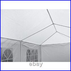 10'x30' Gazebo Canopy Wedding Party Tent Events 8 Removable Walls White Outdoor