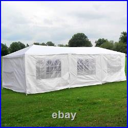 10'x30' Gazebo Canopy Wedding Party Tent Events 8 Removable Walls White Outdoor