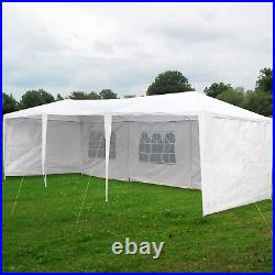 10'x30' Gazebo Canopy Wedding Party Tent Events 8 Removable Walls White Outdoor