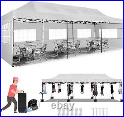 10'x30' Heavy Duty EZ Pop Up Canopy Commercial Instant Tent Outdoor Party Gazebo